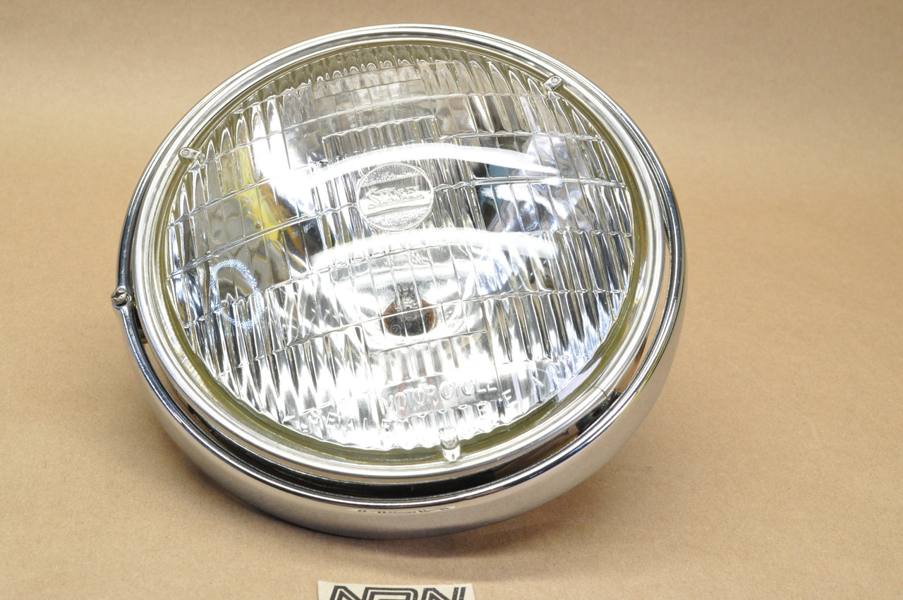 NOS Honda 1979 CB750 L Headlight Sealed Beam & Bezel Ring 33100-425-870