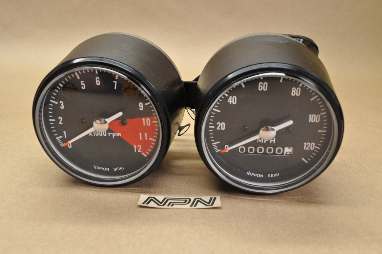 NOS Honda CB450 K1-K2 Speedometer Tachometer Meter Set Cluster 37200-292-672