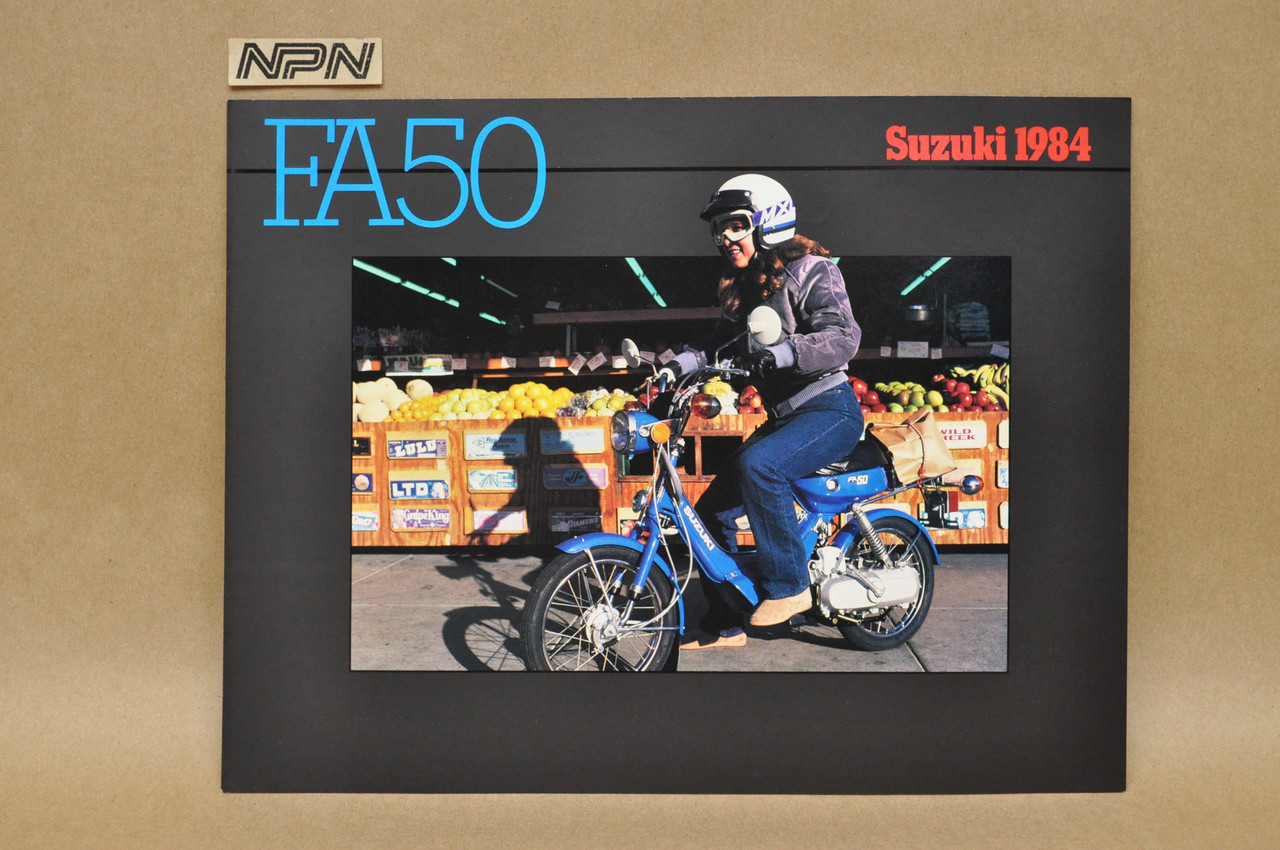 Vintage NOS 1984 Suzuki FA50 Moped Motorcycle Brochure Dealer Specs OEM