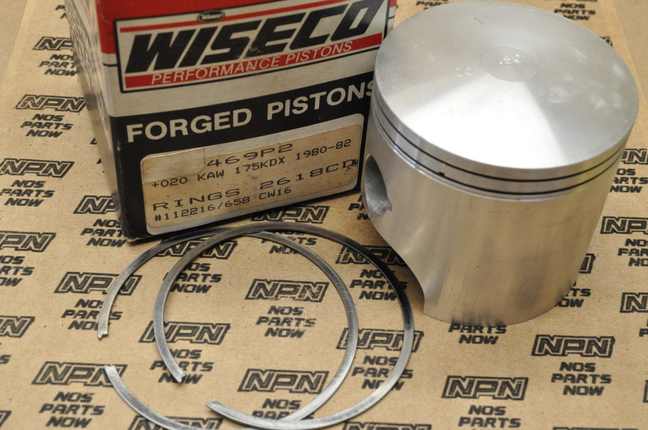 NOS Kawasaki 1980-82 KDX175 .50 Oversize Wiseco Piston & Rings Kit 469P2