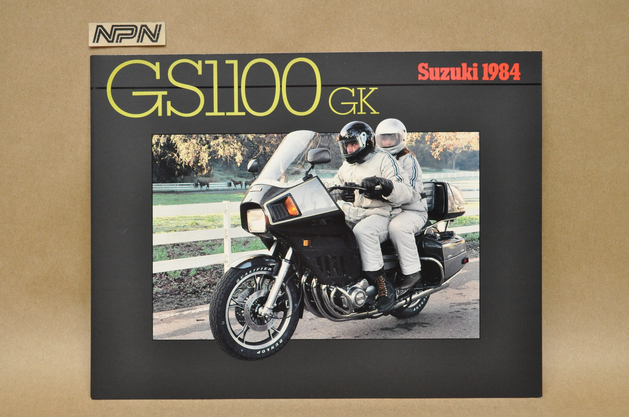 Vintage NOS 1984 Suzuki GS1100 K Motorcycle Brochure Dealer Specs OEM