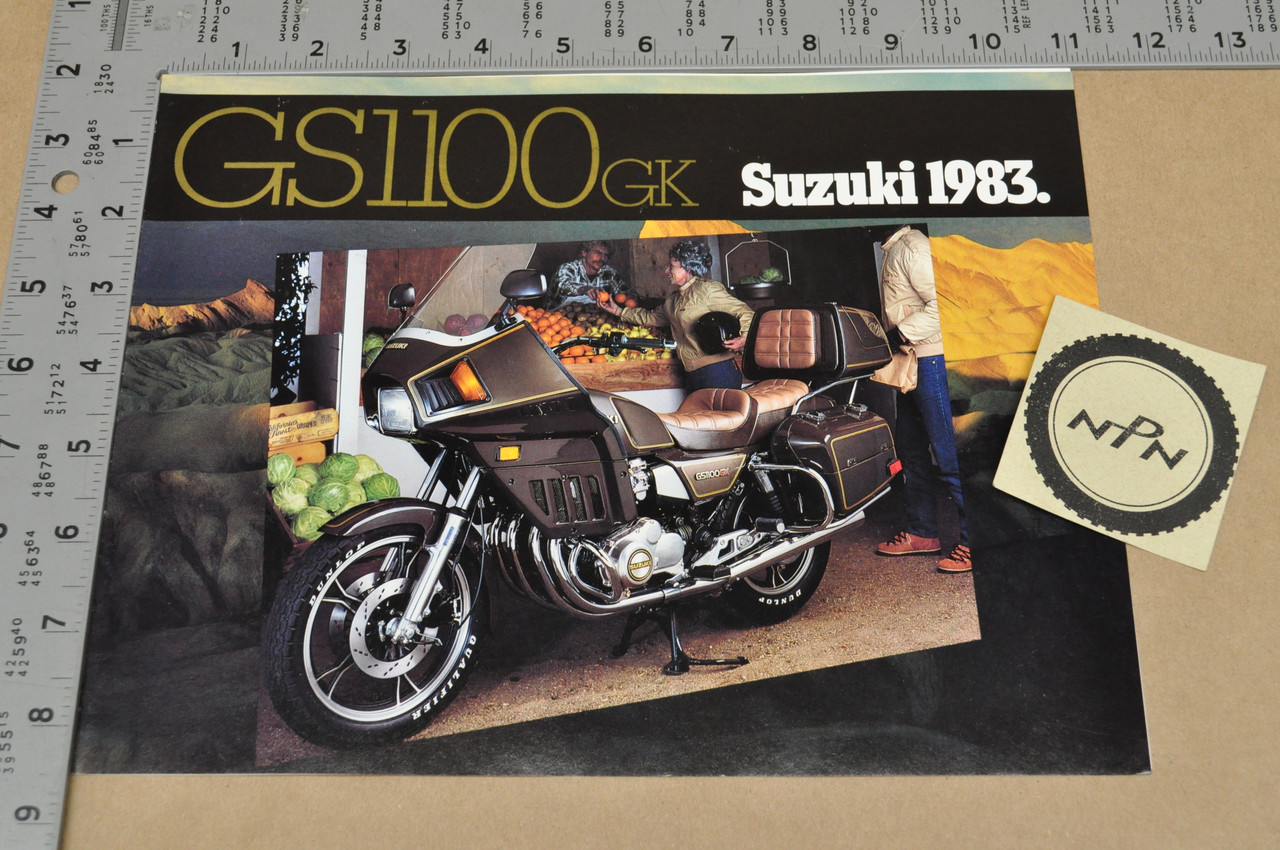 Vintage NOS 1983 Suzuki GS1100 GK Motorcycle Brochure Dealer Specs OEM