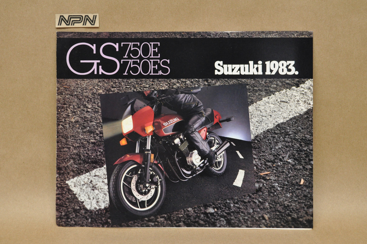 Vintage NOS 1983 Suzuki GS750 E GS750 ES Motorcycle Brochure Dealer Specs OEM