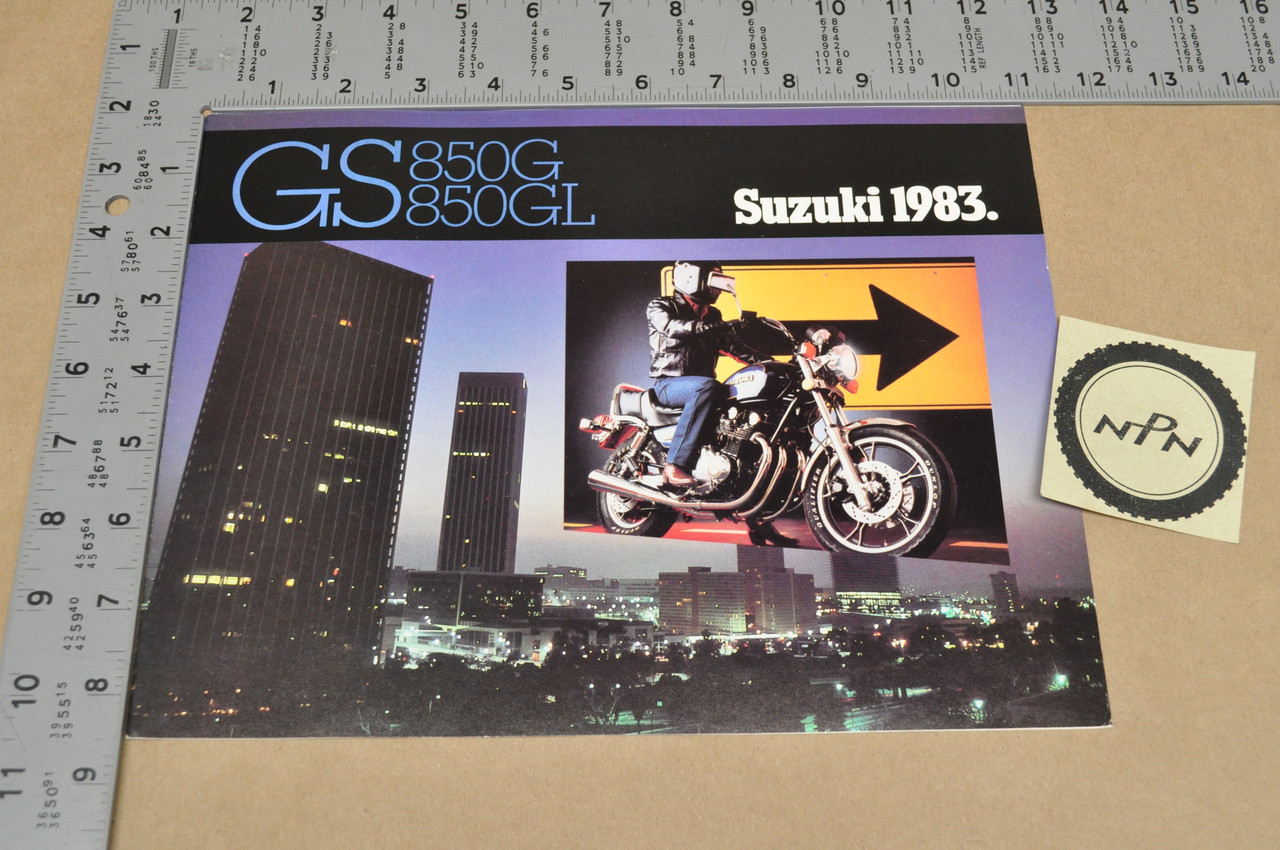 Vintage NOS 1983 Suzuki GS850 G GS850 GL Motorcycle Brochure Dealer Specs OEM