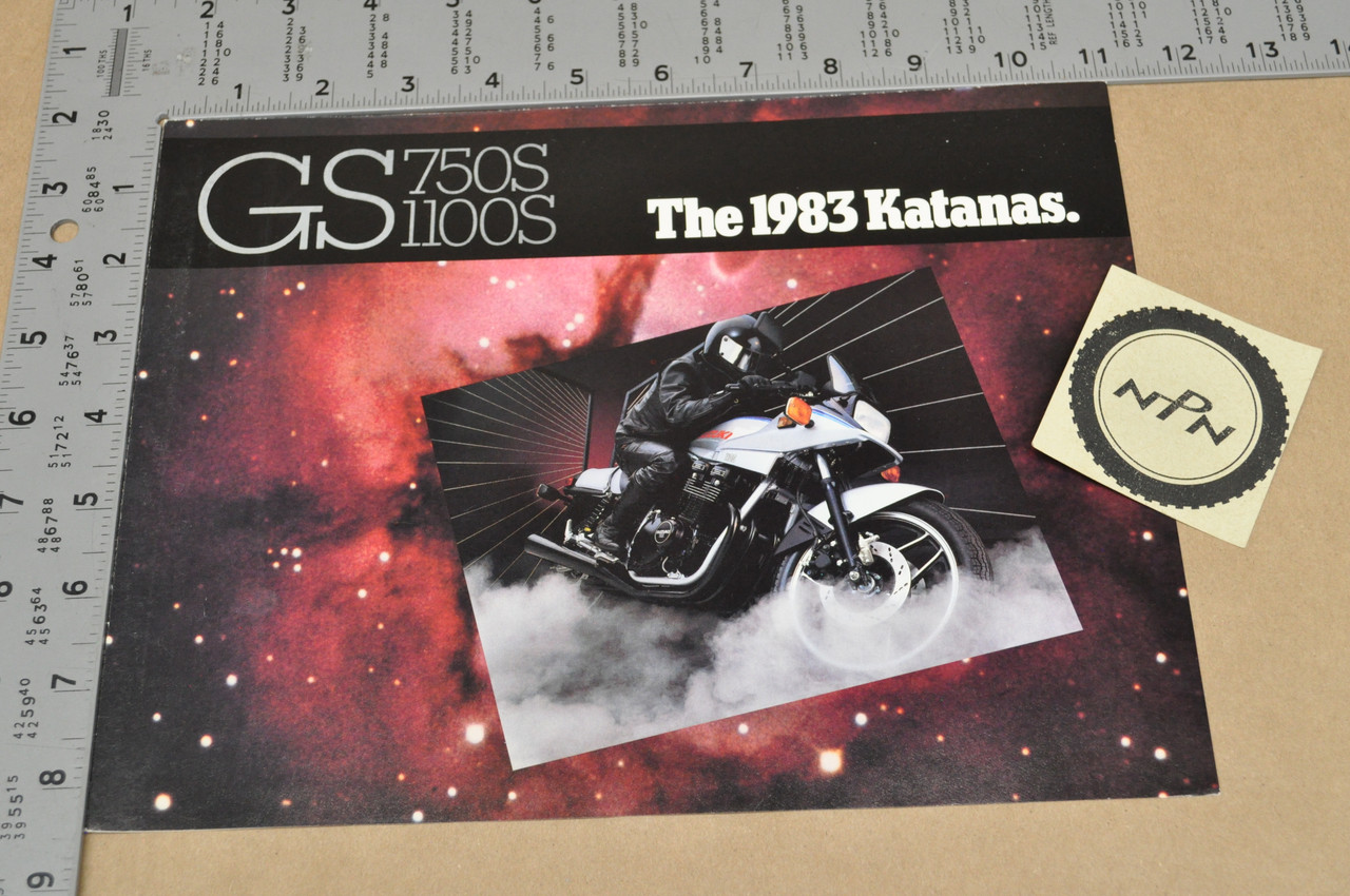 Vintage NOS 1983 Suzuki GS750 S GS1100 S Katanas Brochure Dealer Specs OEM