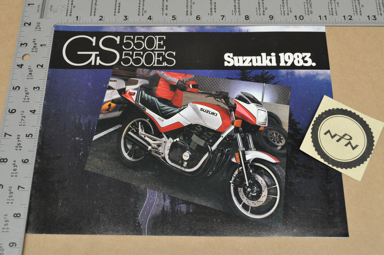 Vintage NOS 1983 Suzuki GS550 E GS550 ES Brochure Motorcycle Dealer Specs OEM