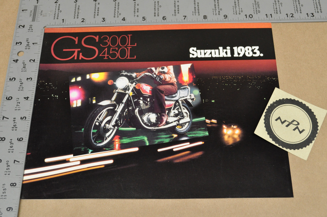 Vintage NOS 1983 Suzuki GS300 L GS450 L Brochure Motorcycle Dealer Specs OEM