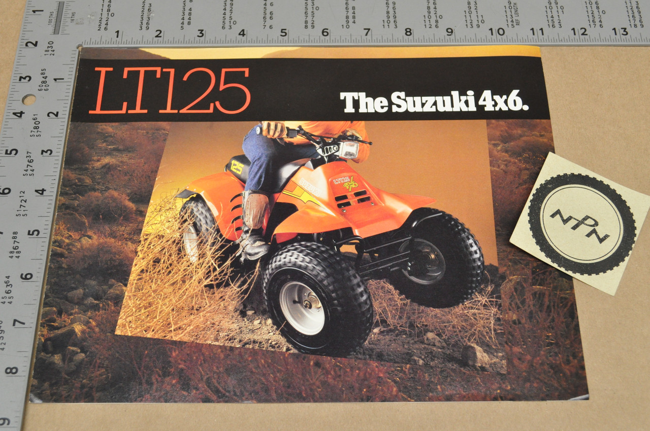 Vintage NOS 1983 Suzuki LT125 4x6 QuadRunner ATV Brochure Dealer Specs OEM