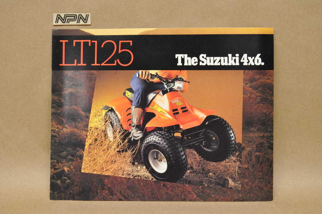 Vintage NOS 1983 Suzuki LT125 4x6 QuadRunner ATV Brochure Dealer Specs OEM