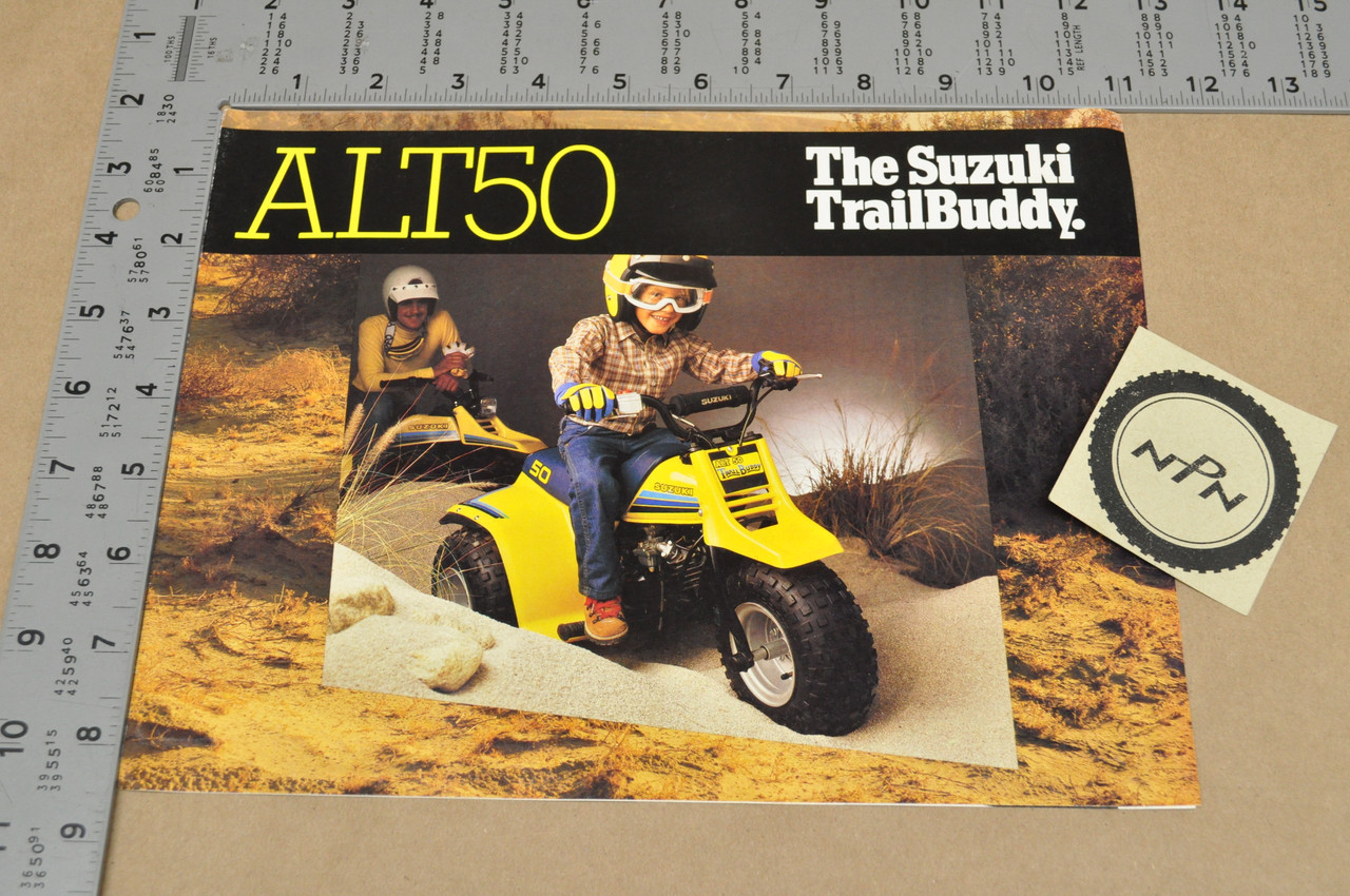 Vintage NOS 1983 Suzuki ALT50 Trailbuddy 3 Wheeler ATV Brochure Dealer Specs OEM
