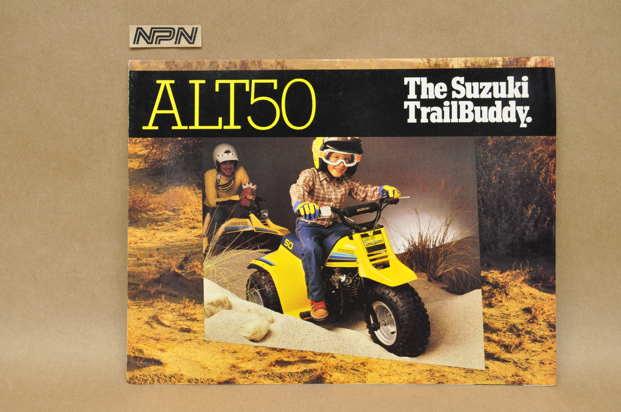 Vintage NOS 1983 Suzuki ALT50 Trailbuddy 3 Wheeler ATV Brochure Dealer Specs OEM