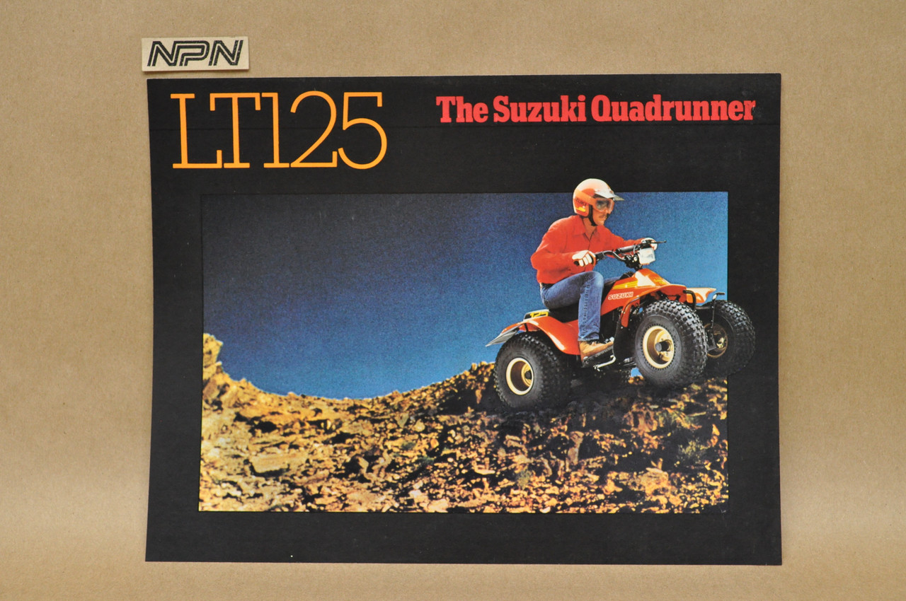 Vintage NOS 1984 Suzuki LT125 Quadrunner ATV 4 Wheeler Brochure Dealer Specs OEM