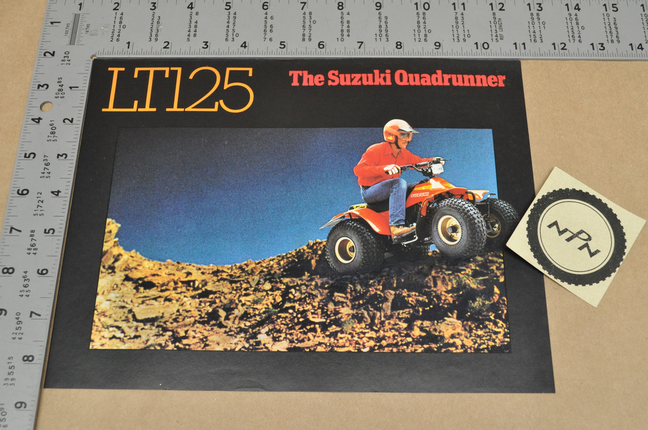 Vintage NOS 1984 Suzuki LT125 Quadrunner ATV 4 Wheeler Brochure Dealer Specs OEM
