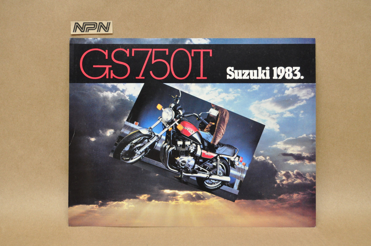 Vintage NOS 1983 Suzuki GS750 T Brochure Motorcycle Dealer Specs OEM