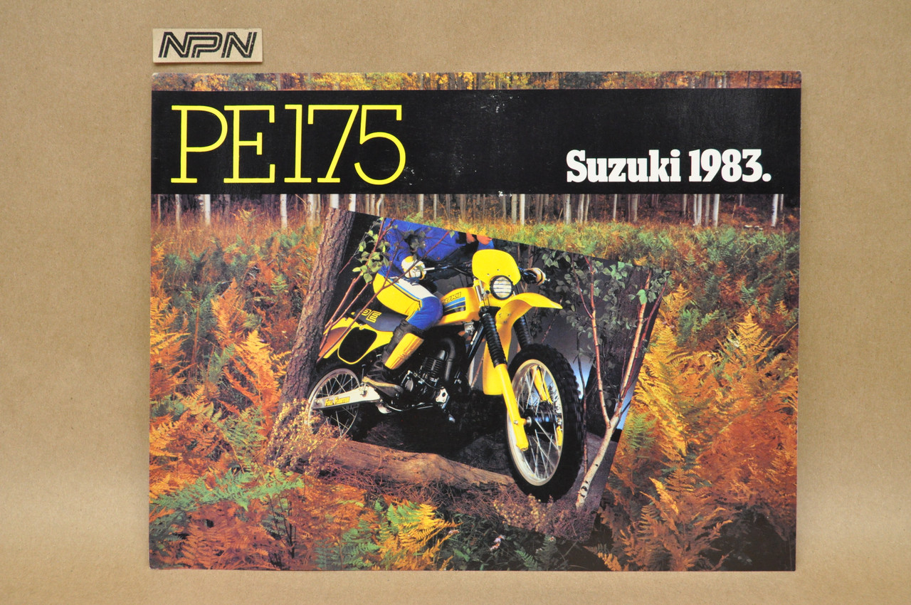 Vintage NOS 1983 Suzuki PE175 Brochure Motorcycle Dealer Specs OEM