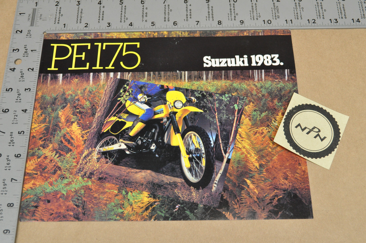 Vintage NOS 1983 Suzuki PE175 Brochure Motorcycle Dealer Specs OEM