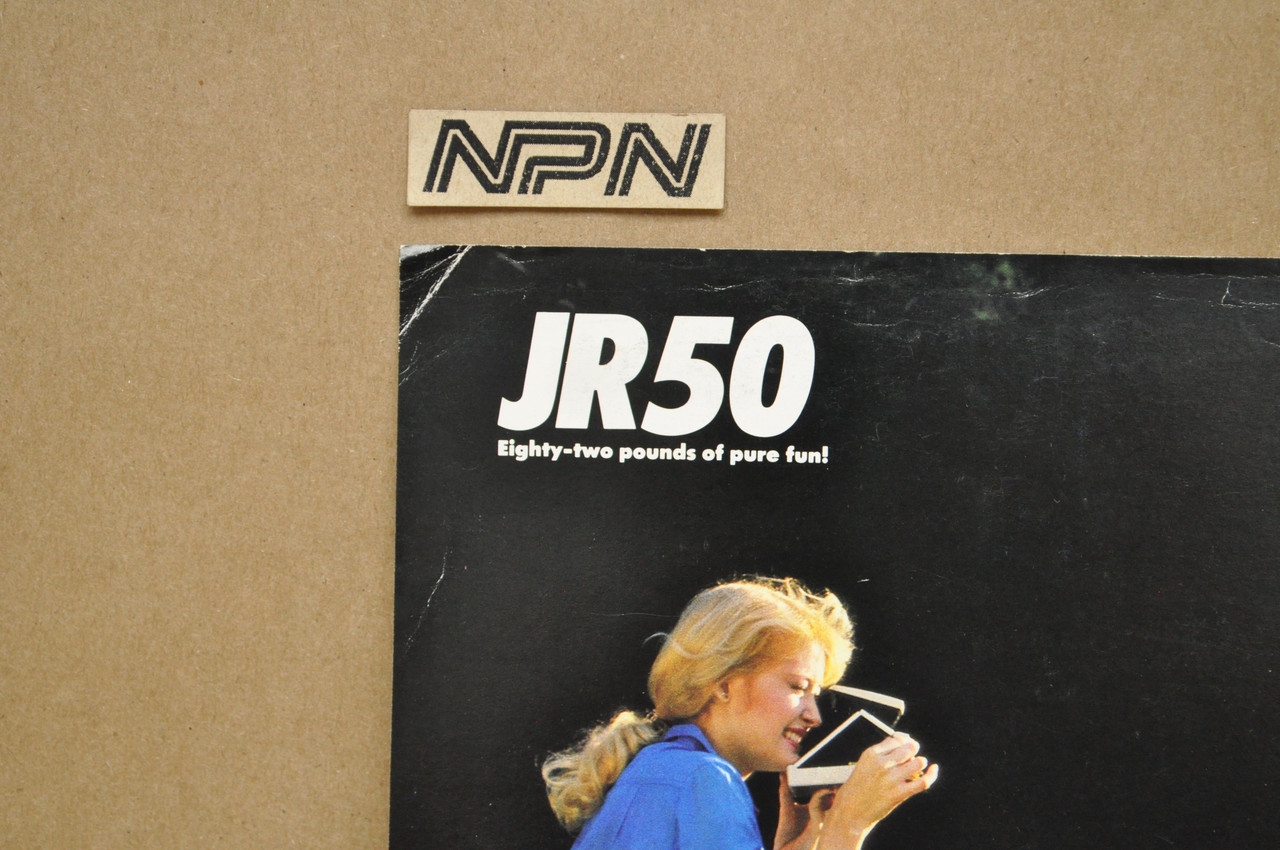 Vintage NOS 1982 Suzuki JR50 Brochure  Motorcycle Dealer Specs OEM