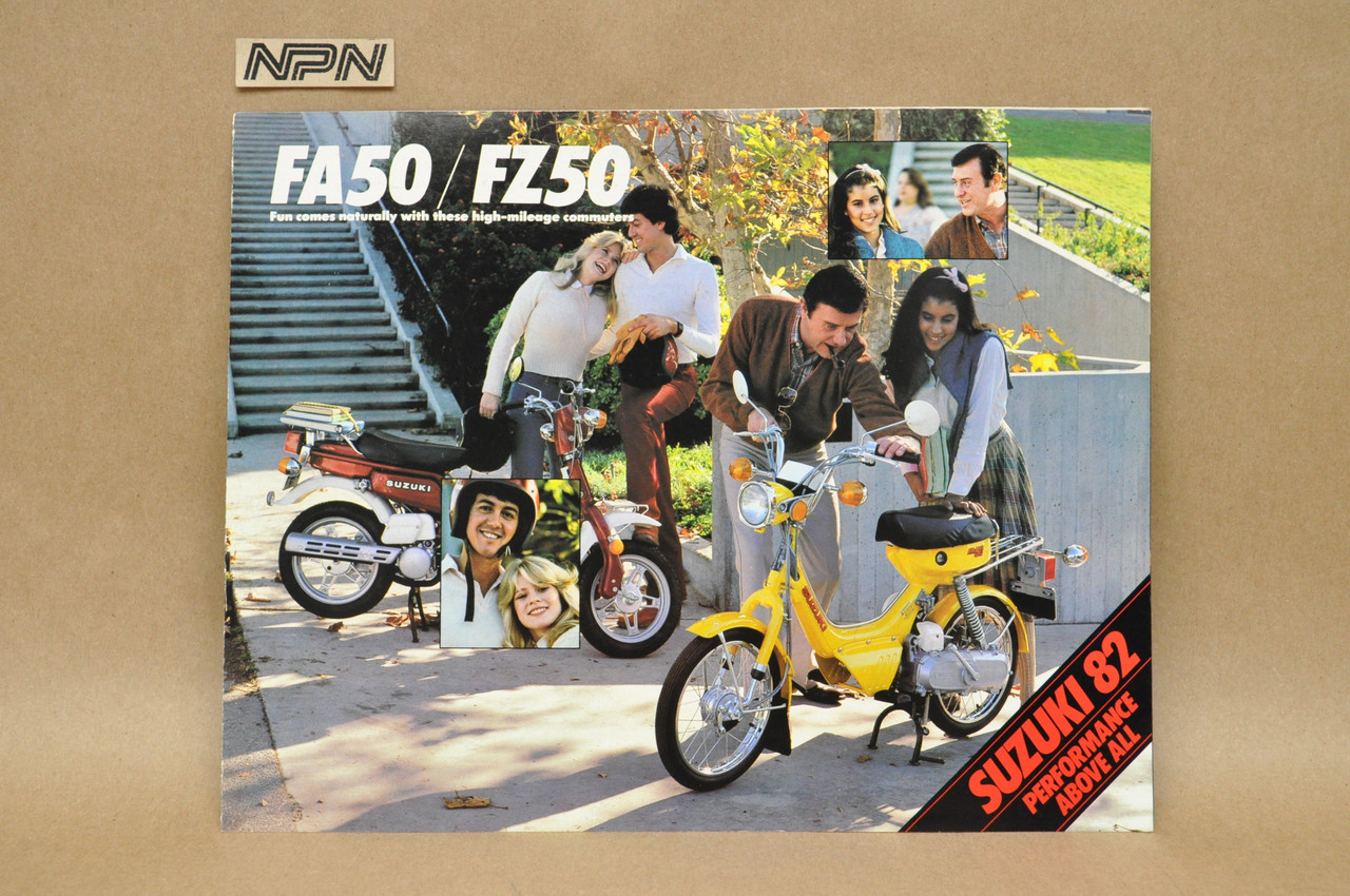 Vintage NOS 1982 Suzuki FA50 Shuttle FZ50 Brochure Moped Dealer Specs OEM