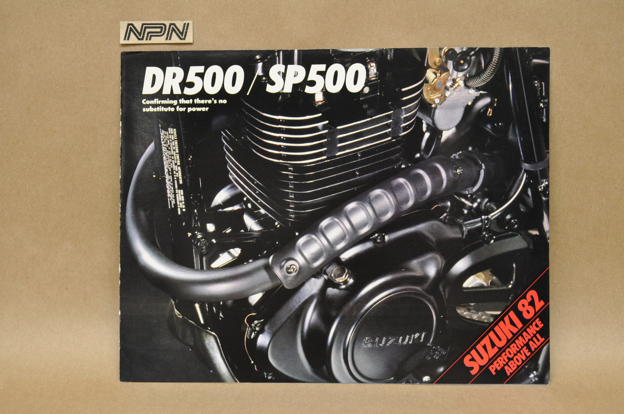 Vintage NOS 1982 Suzuki DR500 SP500 Brochure Moped Dealer Specs OEM