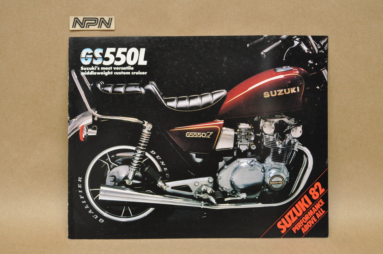 Vintage NOS 1982 Suzuki GS550 L Brochure Motorcycle Dealer Specs OEM