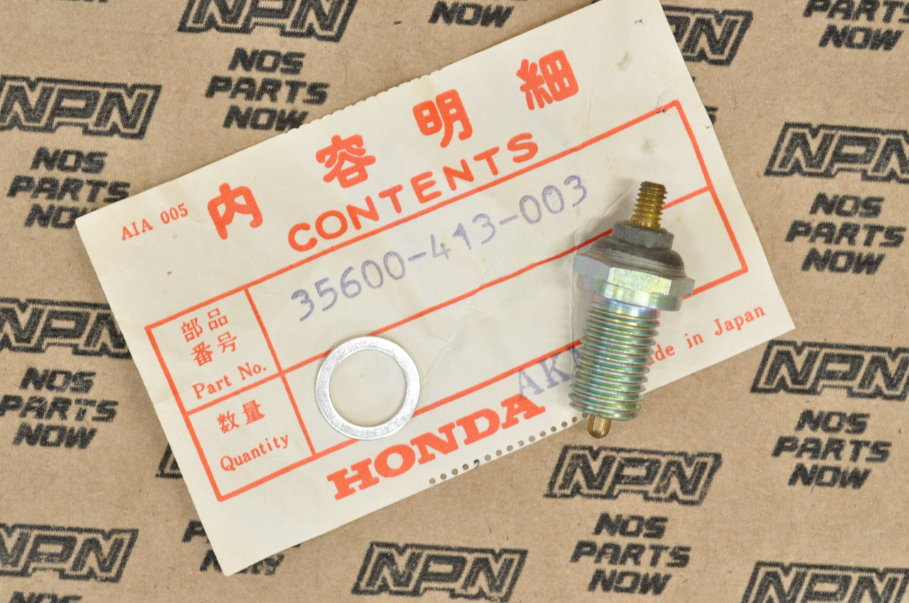 NOS Honda CB400 CM400 CX650 GL650 XL250 XL350 XL600 Neutral Switch 35600-413-003