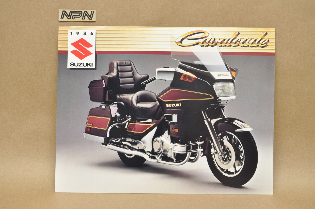 Vintage NOS 1986 Suzuki GV1400 GT Cavalcade Brochure Motorcycle Dealer Specs OEM