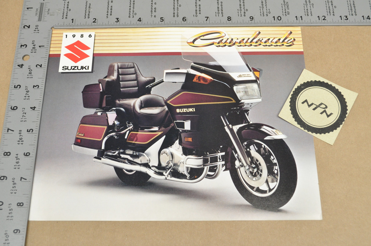 Vintage NOS 1986 Suzuki GV1400 GT Cavalcade Brochure Motorcycle Dealer Specs OEM
