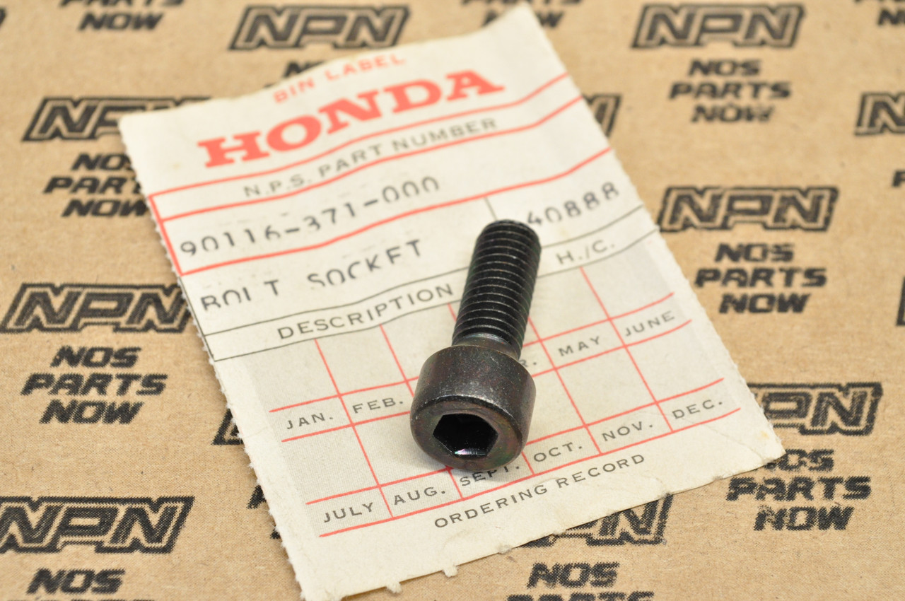 NOS Honda 1975-76 GL1000 Gold Wing Front Brake Caliper Socket Bolt 90116-371-000