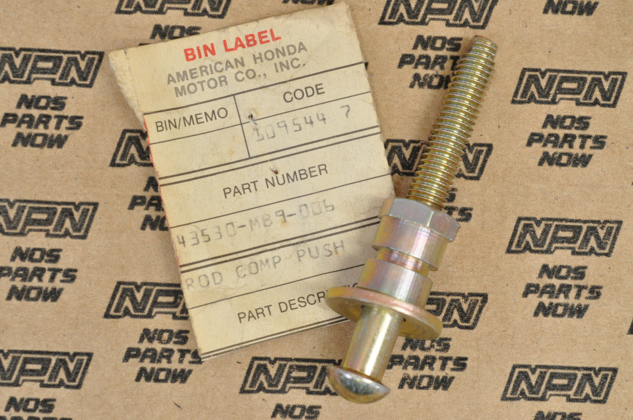 NOS Honda 1982 GL1100 Gold Wing Brake Master Cylinder Push Rod 43530-MB9-006