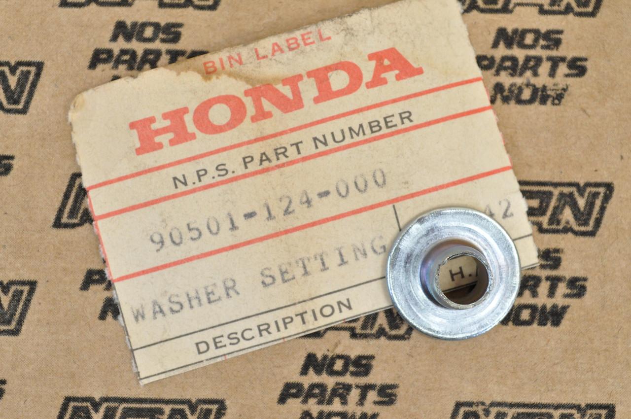 NOS Honda CB650 CH80 CT70 GL1100 PA50 VF700 XL500 XR200 Washer 90501-124-000