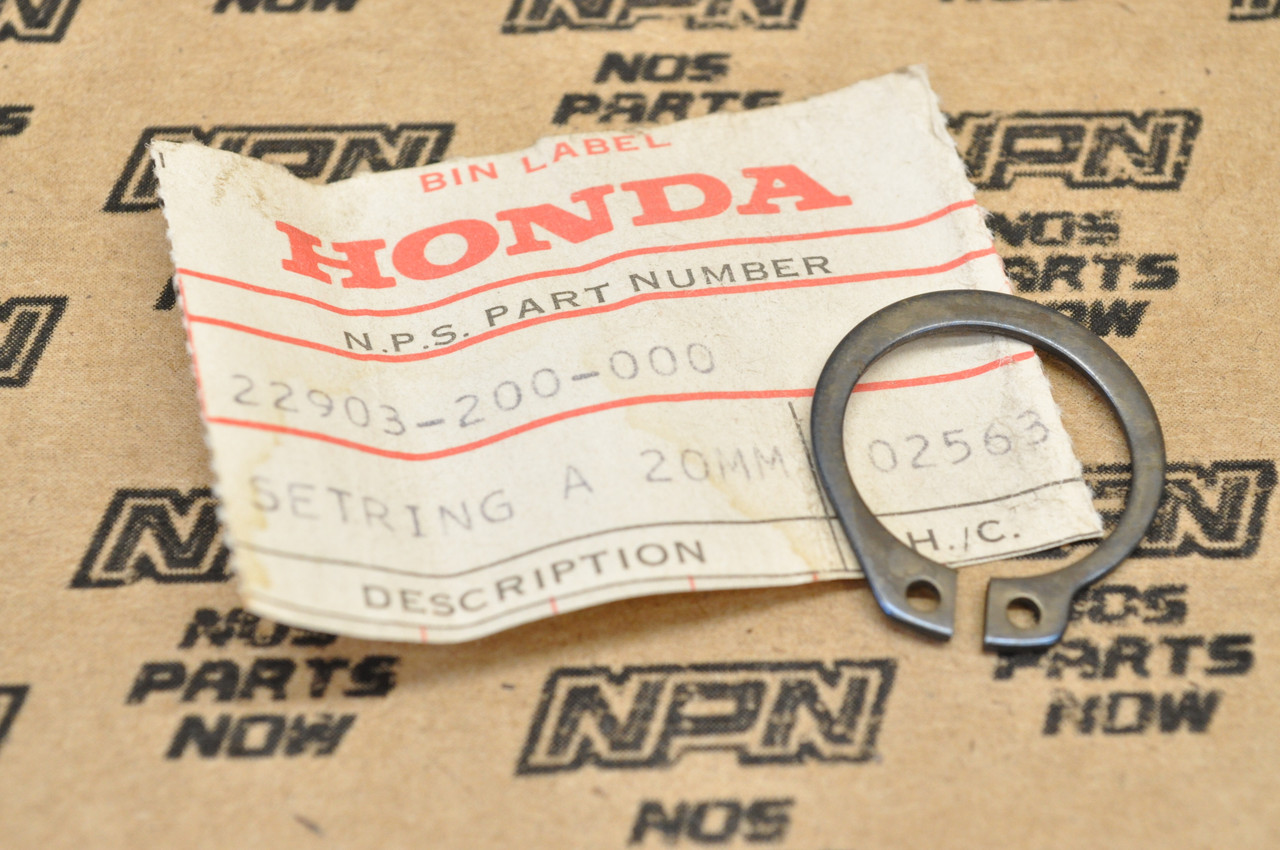 NOS Honda CB72 CB77 CB92 CL125 CL175 CL200 SL175 XL175 Set Ring 22903-200-000