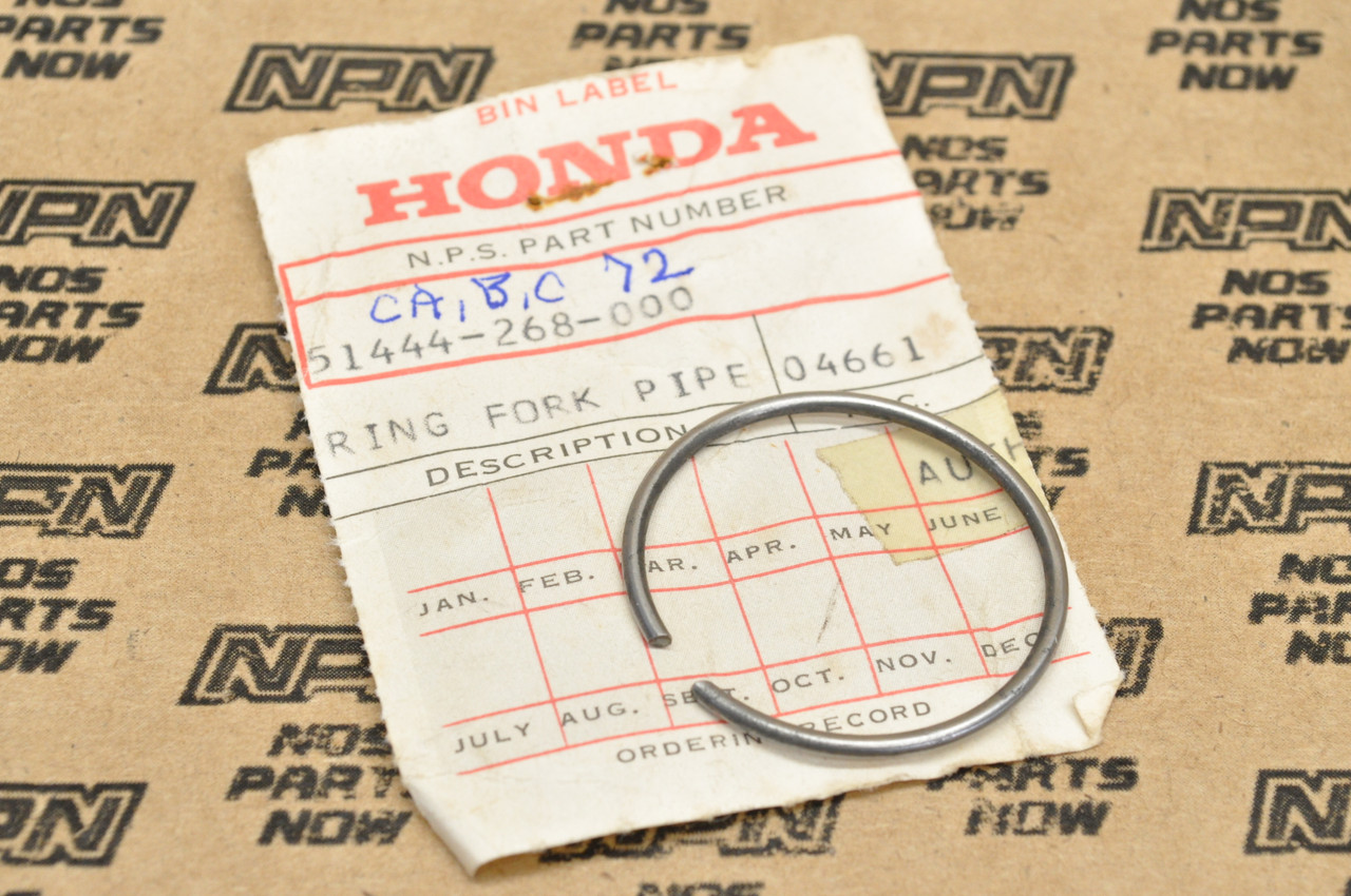 NOS Honda CB450 K0 CB72 CB77 Front Fork Pipe Stopper Ring 51444-268-000
