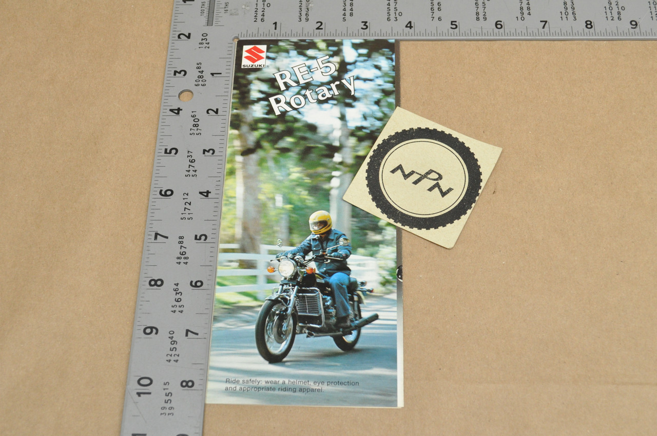Vintage NOS Suzuki RE-5 RE5 Rotary Brochure Motorcycle Dealer Specs OEM