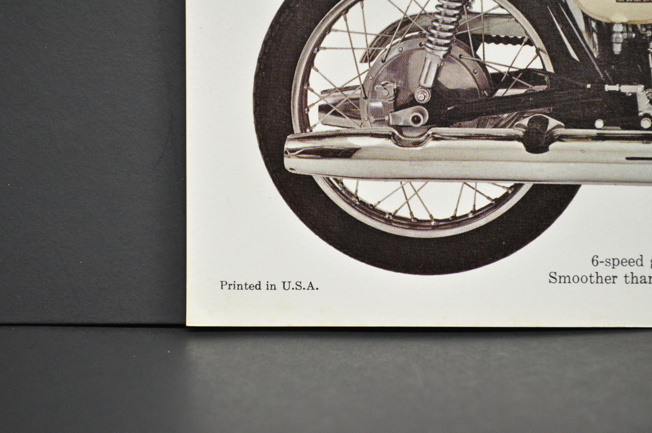 Vintage NOS 1969-70 Suzuki T350 Rebel Motorcycle Brochure Dealer Specs OEM