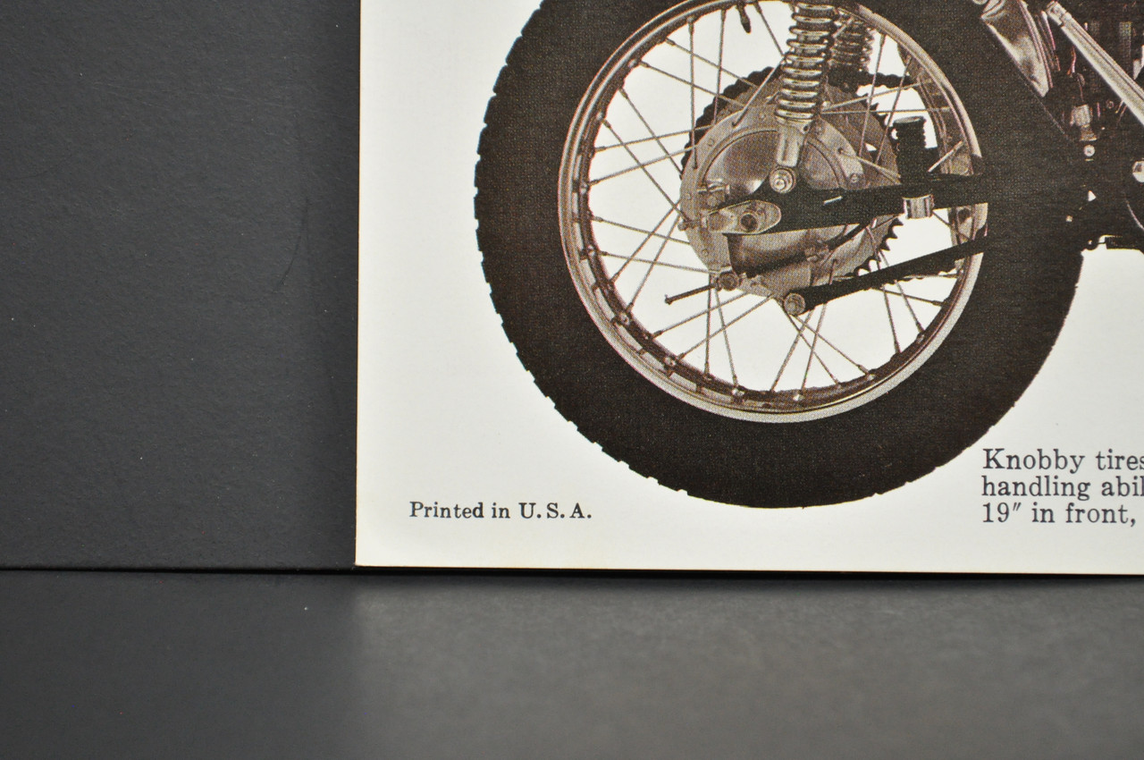 Vintage NOS 1969-70 Suzuki TS250 Savage Motorcycle Brochure Dealer Specs OEM