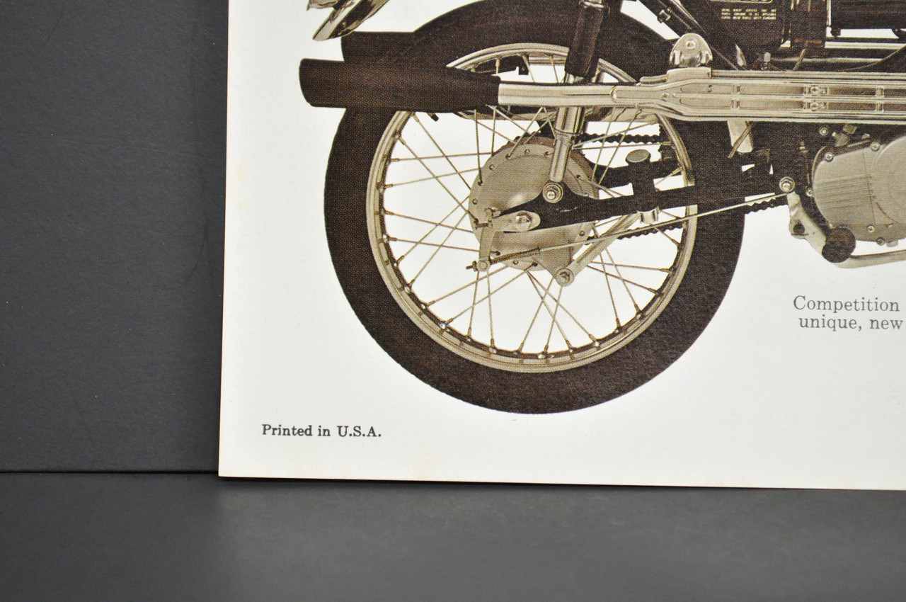 Vintage NOS 1969-70 Suzuki T125 Stinger Motorcycle Brochure Dealer Specs OEM