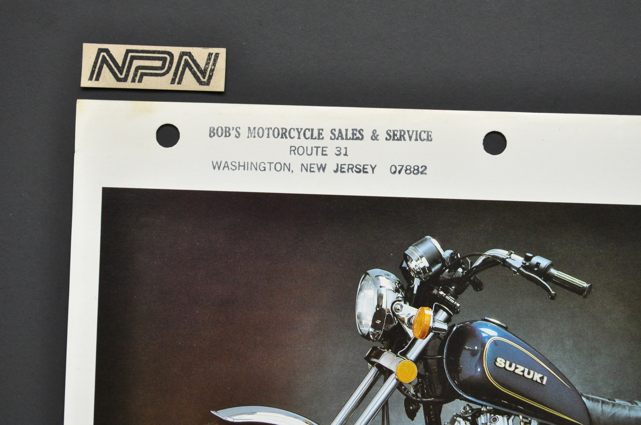 Vintage NOS 1969-70 Suzuki T125 Stinger Motorcycle Brochure Dealer Specs OEM