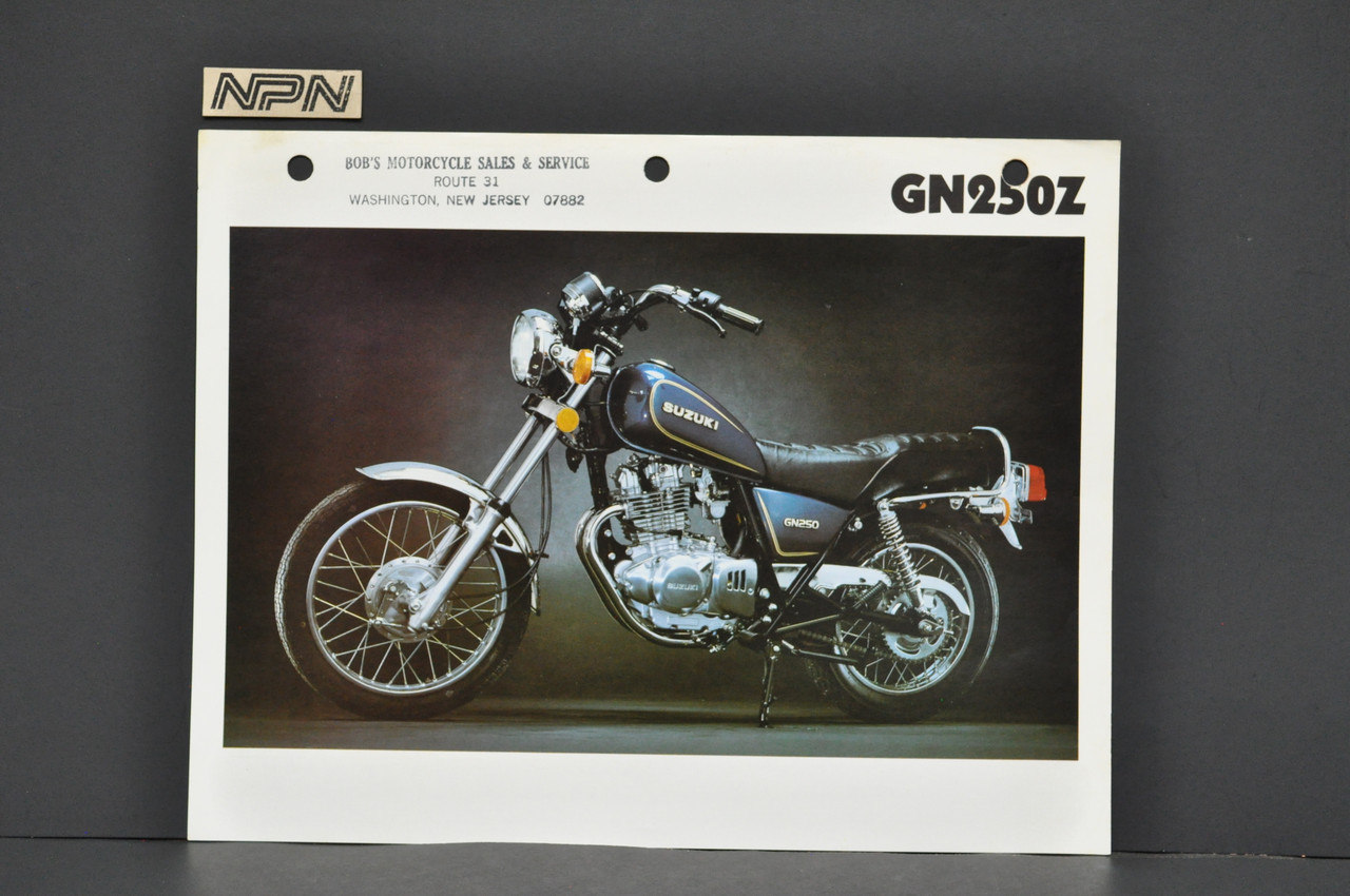 Vintage NOS 1969-70 Suzuki T125 Stinger Motorcycle Brochure Dealer Specs OEM