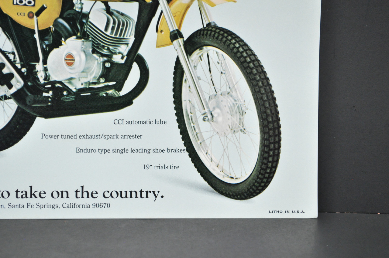 Vintage NOS 1973 Suzuki TS100 K Honcho TC100 K Blazer Brochure Dealer Specs OEM