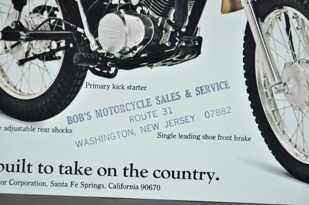 Vintage NOS 1973 Suzuki TS185 K Sierra TC125 K Prospector Brochure Dealer Specs OEM
