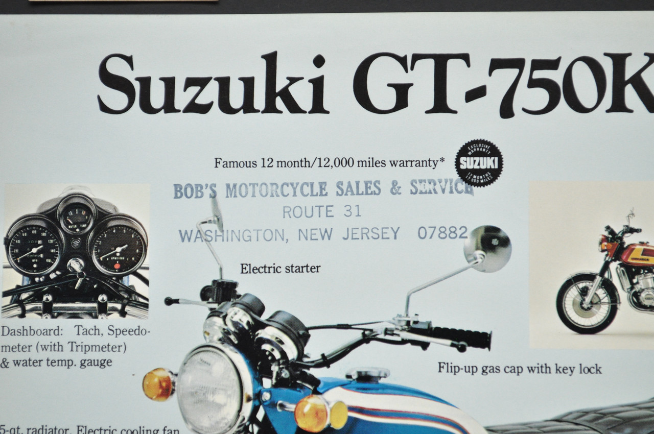 Vintage NOS 1973 Suzuki TS185 K Sierra TC125 K Prospector Brochure Dealer Specs OEM