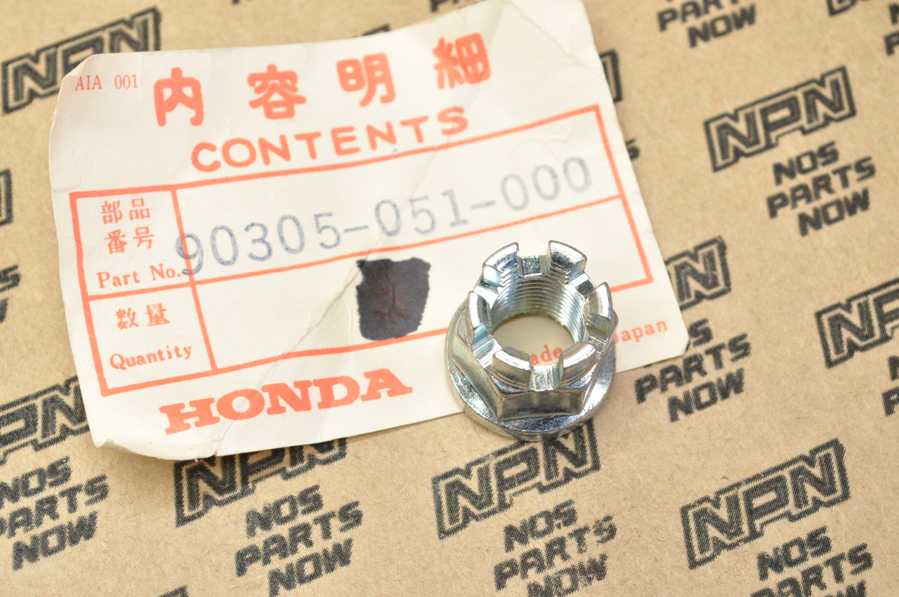 NOS Honda CB100 CL70 CR125 CT90 S90 SL70 ST90 XL70 XL80 XR75 Nut 90305-051-000
