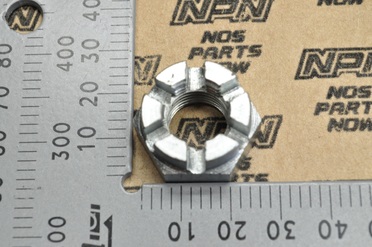 NOS Honda CB72 CB77 Front Wheel Axle Bolt Castle Nut 90305-268-000