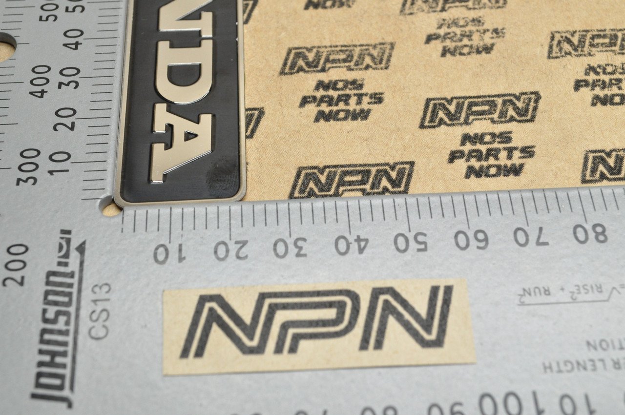 NOS Honda CT90 K1 Left Side Main Cover Emblem Badge Decal 87122-076-020
