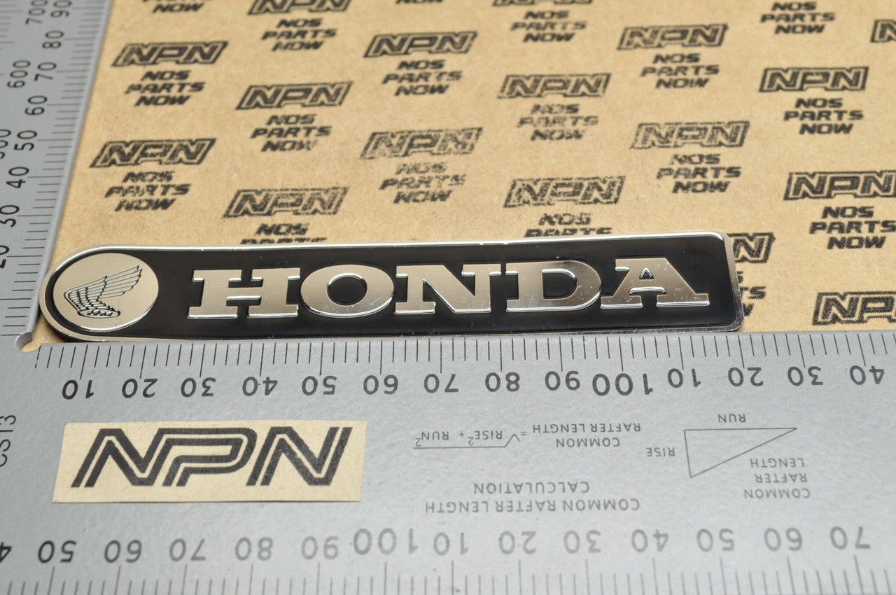 NOS Honda CT90 K1 Left Side Main Cover Emblem Badge Decal 87122-076-020