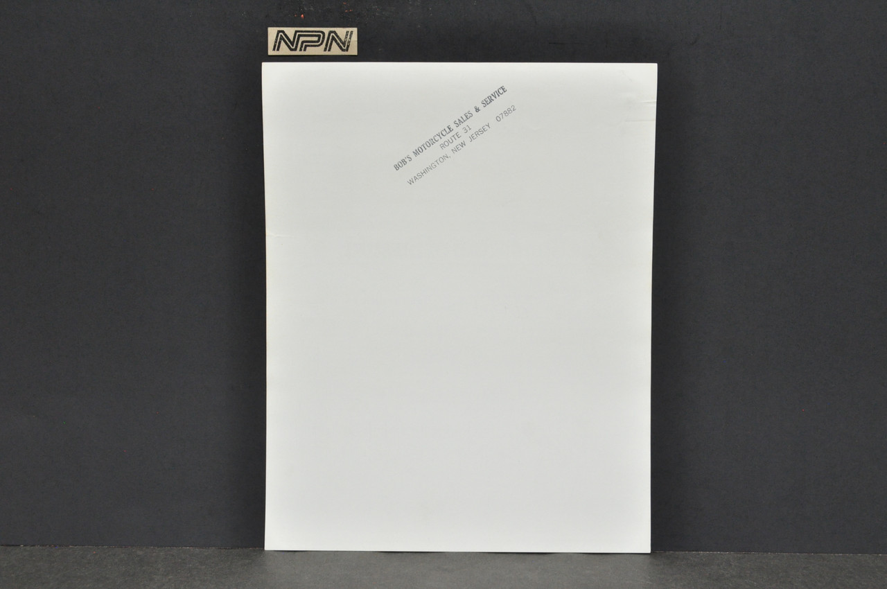 Vintage NOS 1983 Suzuki GS1100 GK Motorcycle Brochure Dealer Stamp Spec Sheet