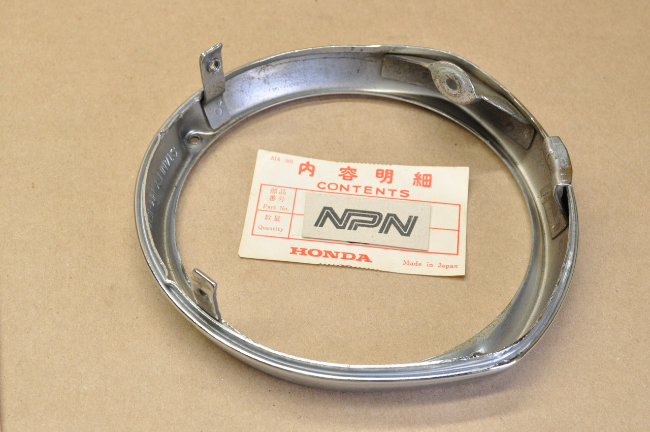 NOS Honda CA175 K3 Head Light Lamp Bezel Rim Ring 33101-302-673