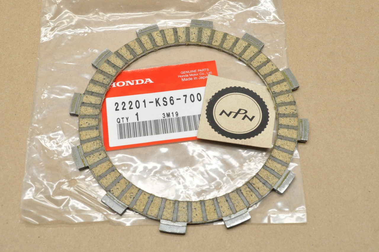 NOS Honda CR125 R Clutch Plate Friction Disk 22201-KS6-700