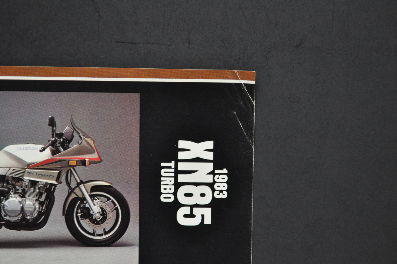 Vintage NOS 1983 Suzuki XN85 Turbo Motorcycle Brochure Dealer Spec Sheet READ