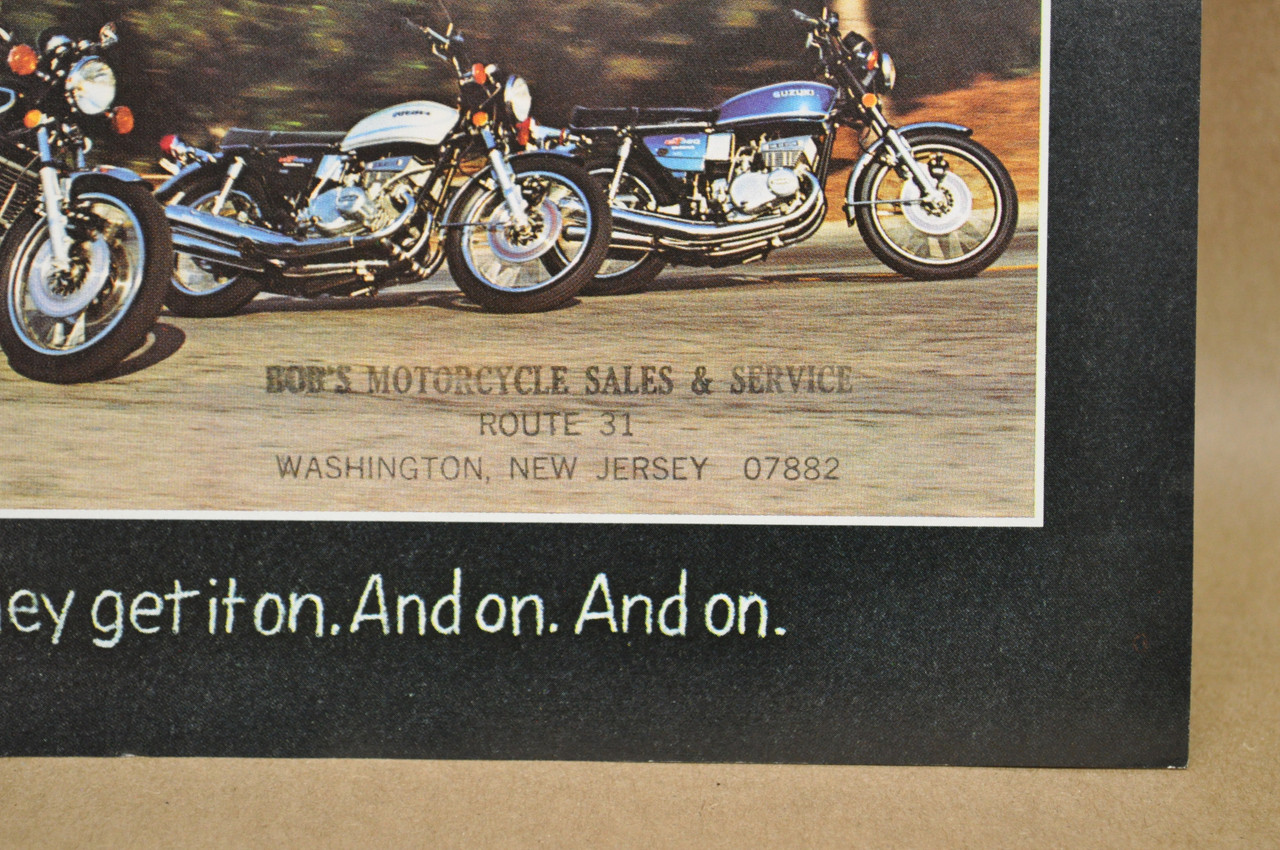 VTG NOS 1976 Suzuki GT Series Sales Brochure GT185 GT250 GT380 GT500 GT550 GT750